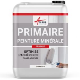 SOUS-COUCHE, PRIMAIRE POUR PEINTURE ARGILE & CHAUX & BADIGEON & STUCCO - PRIMALIS  - 2.5 L - ARCANE INDUSTRIES