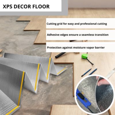 Sous-couche sol vinyle LVT 10m2 isolation phonique thermique resistance pression 400 kPa