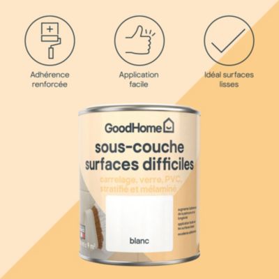 Sous-couche surfaces difficiles GoodHome blanc 0,75L