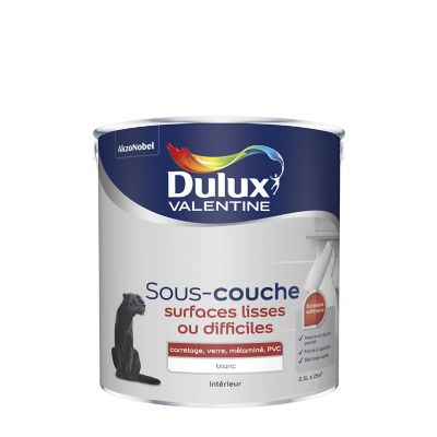 Sous couche glycéro intérieur extérieur Dulux Valentine blanc mat 2,5L main image 1