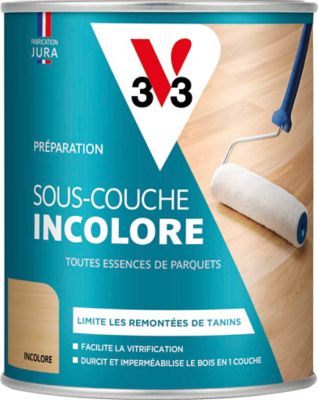 Sous-couche & teinte parquets V33 incolore 0,75L | Castorama