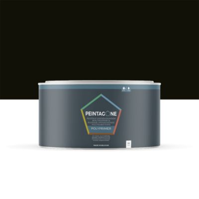 Sous-couche universelle d'adhérence isolante pour bois & métal int. & ext. - Polyprimer, 0,5 l, Intense Black