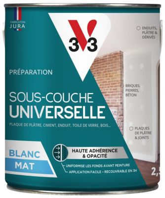 Sous-couche universelle multi-surfaces blanc mat 2,5 L V33