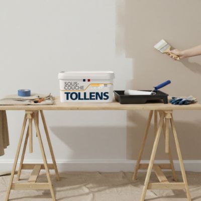 Sous couche universelle Tollens blanc 2,5L multi-supports