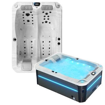 Spa 2 places allongées Archipel GT2 LED BLANC MARBRE - Spa Thérapeutique Balboa 210x148