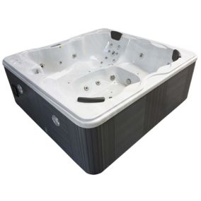 Spa "Cuba" 6 places  Cuve blanc  système Balboa +Bluetooth intégré  220x210x80cm