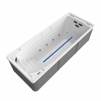 Spa de nage premium PSSM56, 1 couloir de nage avec système de contre courant intégré et éclairage LED
