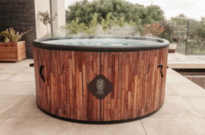 Spa Exotik gonflable 150 cm de diamètre 800 litres moteur 2240 W 2 à 4 personnes massage 140 Jets Coco Spa