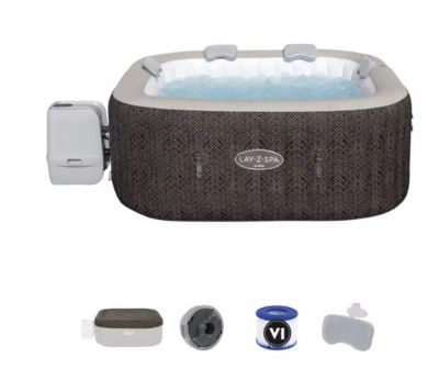 Spa gonflable 4/6 places carré Lay-Z-Spa Cabo Hydrojet™