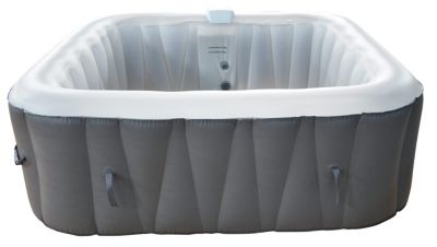 Spa gonflable 4 places carré - Sunspa - Bandeau LED inclus - Dimensions : 155 x 155 cm