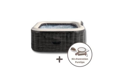 Spa gonflable 4 places Intex Ardoise + kit d'entretien