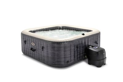 Spa gonflable 4 places Intex PureSpa à bulles - ardoise