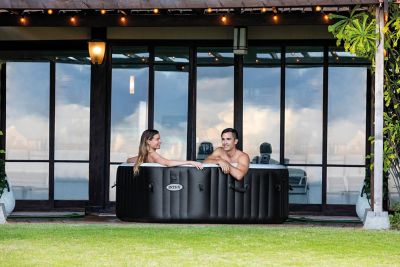 Spa gonflable 4 places Intex PureSpa Carbone - Bulles et jets