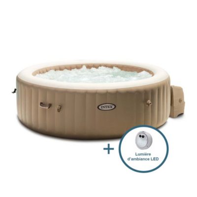 Spa gonflable 4 places Intex Saharah avec lampe