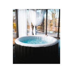 Spa gonflable 4 places rond Ospazia - Diamètre : 185 cm - Filtre et bâche inclus
