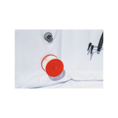 Spa gonflable 6 places carré - Sunspa - Bandeau LED inclus - Dimensions : 185 x 185 cm