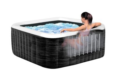 Spa gonflable 6 places Intex Pure Spa Ardoise - Bulles et LED