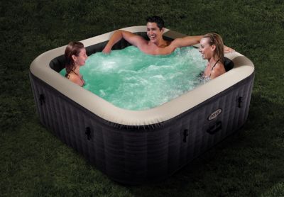 Spa gonflable 6 places Intex Pure Spa Ardoise - Bulles et LED