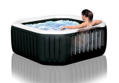 Spa gonflable 6 places Intex PureSpa Carbone - Bulles et jets