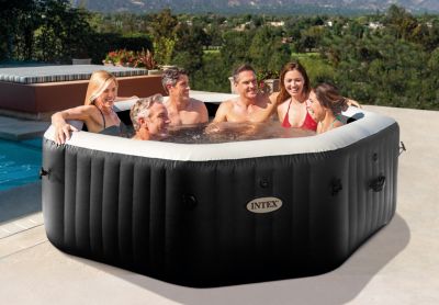 Spa gonflable 6 places Intex PureSpa Carbone - Bulles et jets