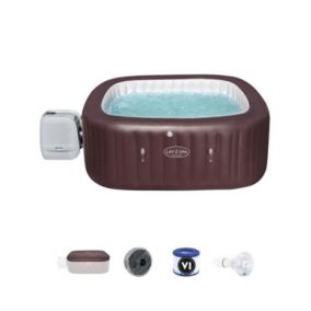 Spa Gonflable Bestway Lay Z Spa Maldives Hydrojet Pro Pour 5 7 personnes Carre 201x201x80 cm avec Lumieres LED