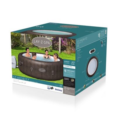 Spa Gonflable Lay Z St Moritz Bestway 5 7 Places Rond