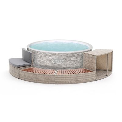Spa Gonflable Bestway Lay Z Spa Vancouver Airjet  155x60cm + Revêtement K2O Half Surround 180 289x45x56cm Set Semicircular