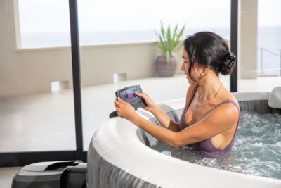 Spa gonflable Intex PureSpa à bulles Baltik 6 places+ 2 appui-têtes Deluxe