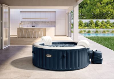 Spa gonflable Intex PureSpa à bulles Blue navy 4 places + LED