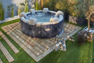 Spa gonflable Intex PureSpa à bulles Blue navy 6 places