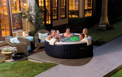 Spa gonflable Intex PureSpa à bulles Blue navy 6 places