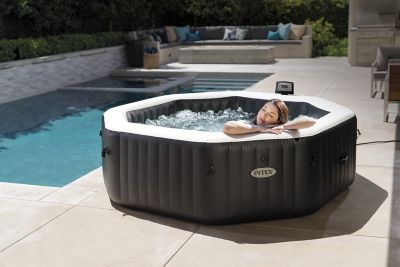 Spa gonflable Intex PureSpa Carbone - bulles et jets 6 places