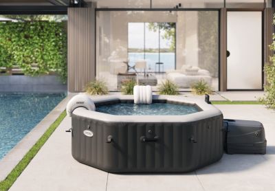 Spa gonflable Intex PureSpa Carbone - bulles et jets 6 places