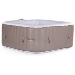 SPA GONFLABLE MONAC EN PVC  6 PLACES  TAUPECREME