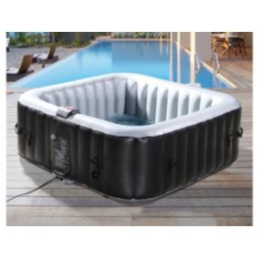 Spa Gonflable NICE en PVC  6 places  GrisNoir