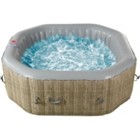 Spa gonflable octo " New York "  6 places  Gris clairMarron