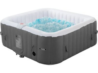 Spa gonflable "RIVIERA" en PVC  6 places  Grisblanc