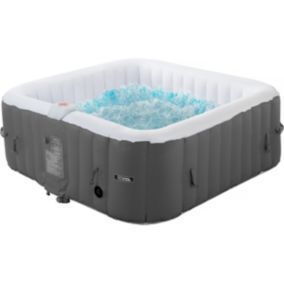 Spa gonflable "RIVIERA" en PVC  6 places  Grisblanc