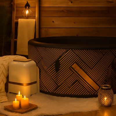 Spa MSpa MONO circulaire 8 places  192 x 65 cm  1120 litres 144 jets d'air massants à 3 vitesses