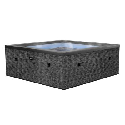 Spa semi-rigide Netspa Idaho - 6 places Coloris Charcoal Noir 70/90 Airjets massants