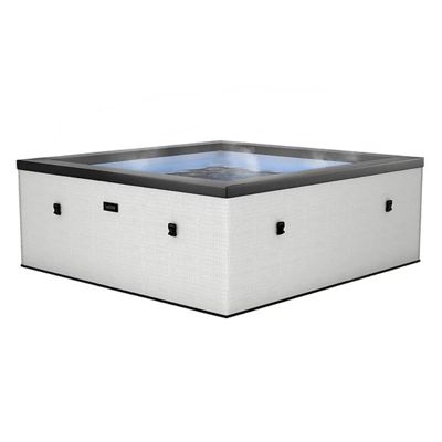 Spa semi-rigide Netspa Idaho - 6 places Coloris Pebble Blanc 70/90 Airjets massants