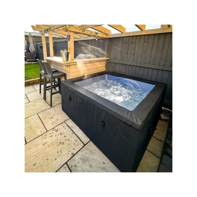 Spa semi-rigide Netspa Idaho - 6 places Coloris Pebble Blanc 70/90 Airjets massants