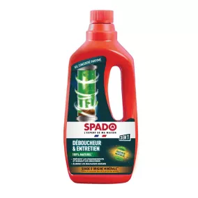 Spado entretien canalisations et déboucheur 3en1 1L