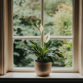 Spathiphyllum - lot de 2 - Pokon - plante dintérieur - pot 17cm - h60-70cm