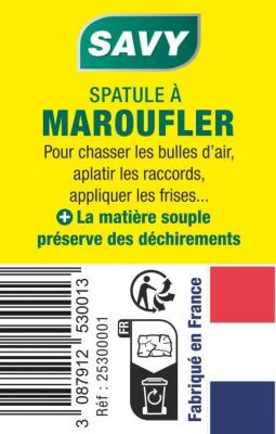 Spatule à maroufler souple à poignée rouge Savy