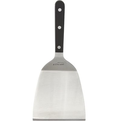 KRAMPOUZ Spatule Coudée ASC2 Pour Plancha Et BBQ - Lame Inox 17 Cm X 12,5 Cm - Longueur 30,5 Cm - Spatule Professionnelle Française