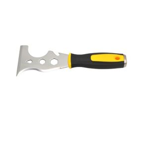 Spatule en acier inoxydable 12 en 1, grattoir à peinture polyvalent, poignée souple, spatule de nettoyage du calfeutrage