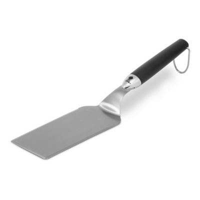 Spatule en inox avec manche en silicone pour plancha Weber