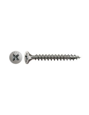 Spax Vis bois Tête fraisée Pozi numéro 2 4X50 Filetage total 4CUT Inox ...