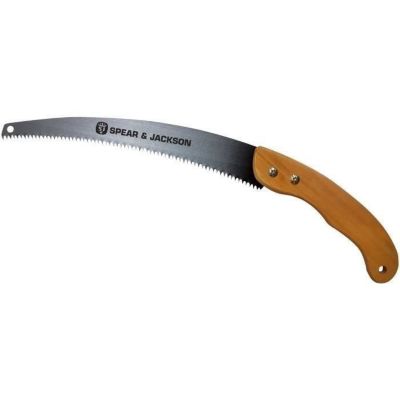 SPEAR & JACKSON Scie couteau poignée bois vernis